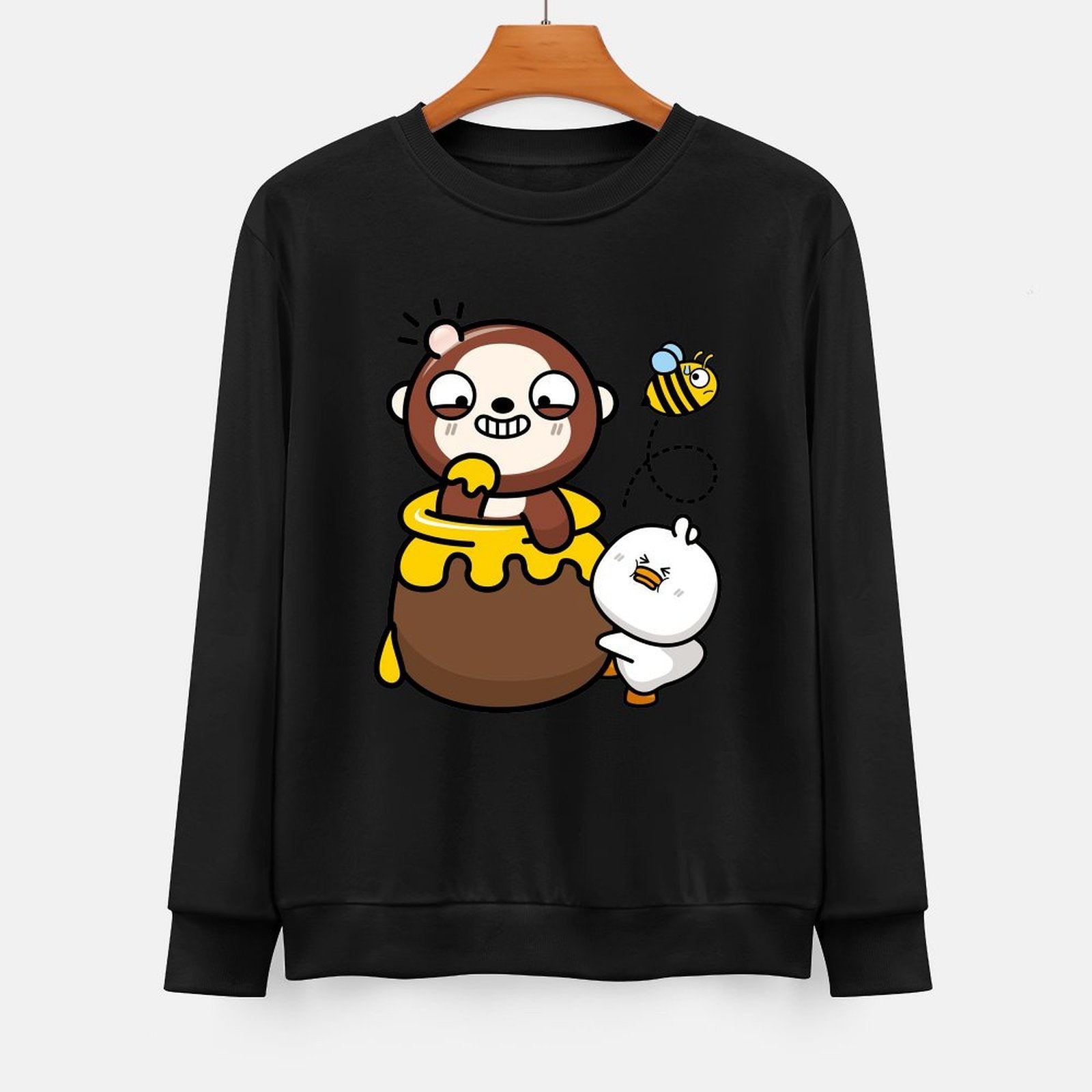 Front Patterned Long Sleeve TopSmooth Feel Everyday